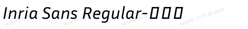 Inria Sans Regular字体转换